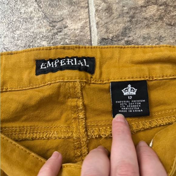 Golden Mustard Skinny Jeans for Women - Picture 3 of 3